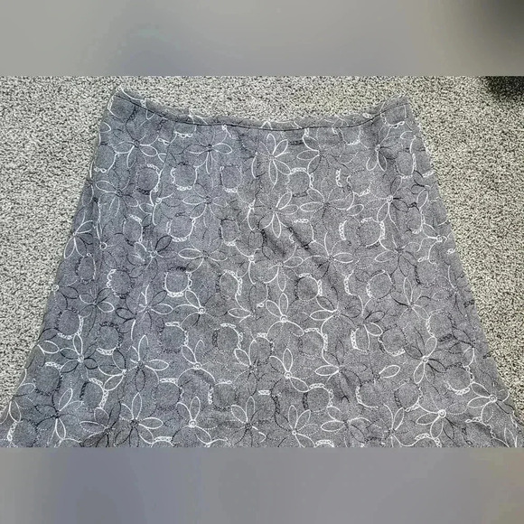 VTG Robert Kitchen Hight waisted Embroidered Godet floral skirt sz 12 - Picture 5 of 6